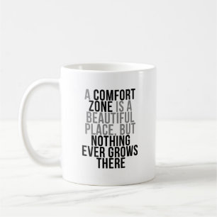 Caneca De Café Citações da zona de conforto