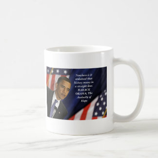 Caneca De Café Citações de Barack Obama na história