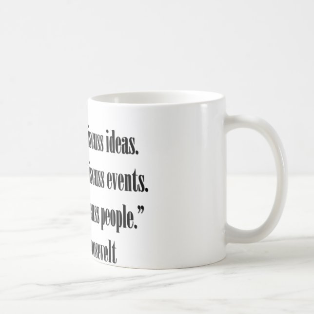 Caneca De Café Citações de Eleanor Roosevelt (Direita)