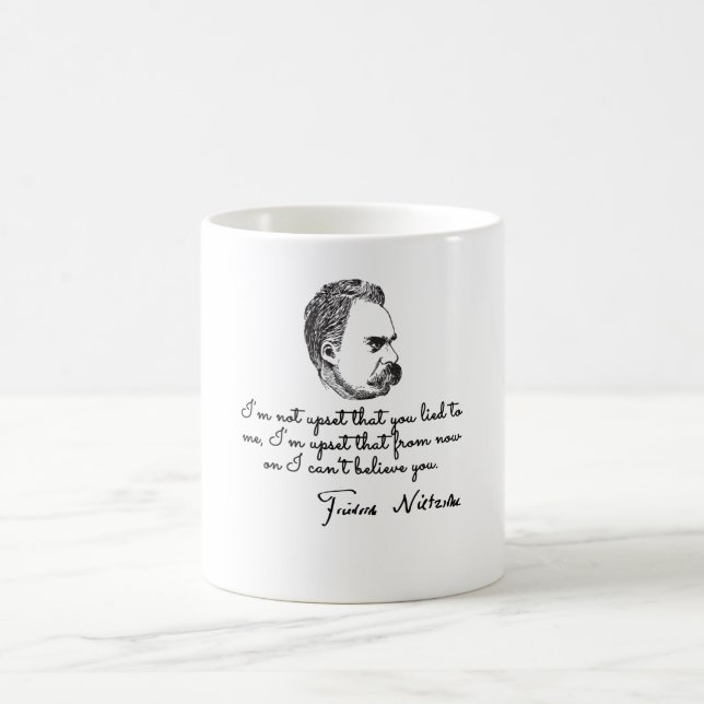 Caneca De Café Citações de nietzsche (Centro)