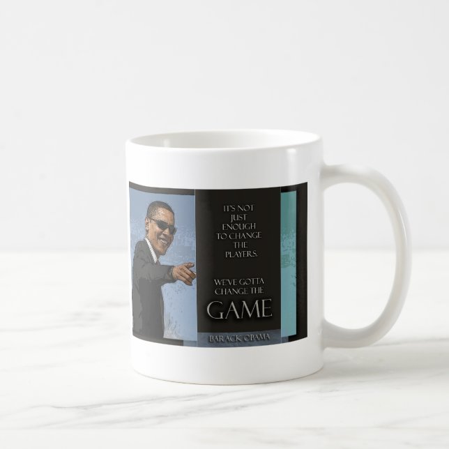 Caneca De Café Citações de Obama (Direita)