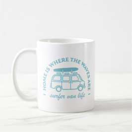 Caneca De Café Citações de surfe do surfer camper van life road t
