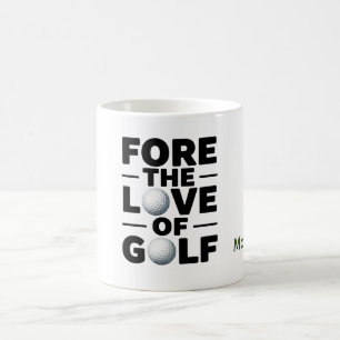 Caneca De Café Citações de texto de aposentadoria de golfe para g