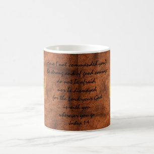 Caneca De Café Citações do 1:9 de Joshua do leão de montanha d