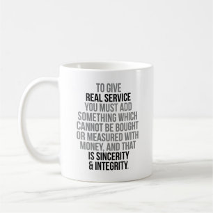 Caneca De Café Citações do serviço ao cliente