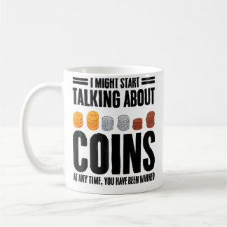 Caneca De Café Citações engraçadas de coleta de moedas Coletor de