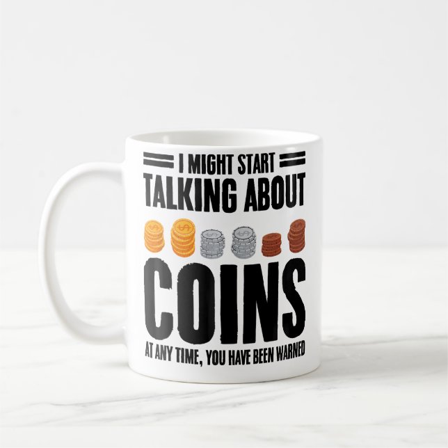 Caneca De Café Citações engraçadas de coleta de moedas Coletor de (Esquerda)
