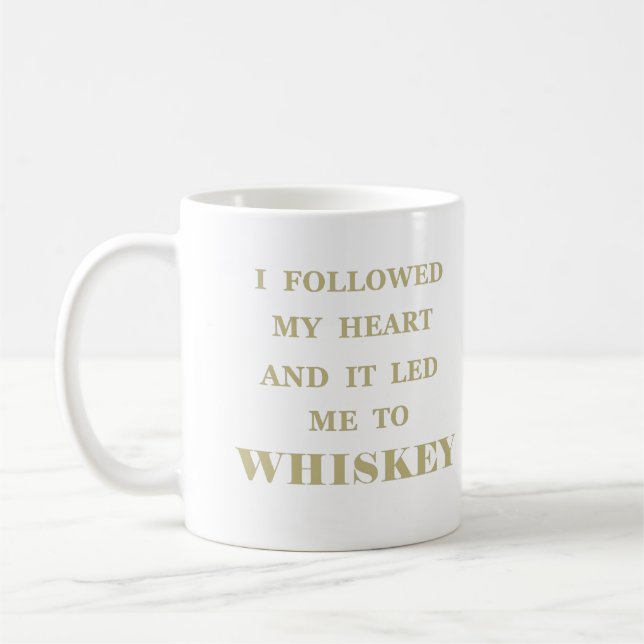 Caneca De Café Citações engraçadas de uísque (Esquerda)