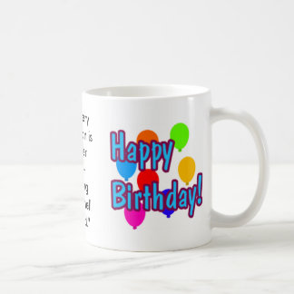 Caneca De Café Citações engraçadas do aniversário