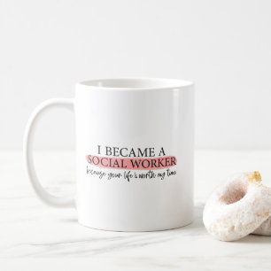 Caneca De Café citações engraçadas para Mês de Trabalho Social