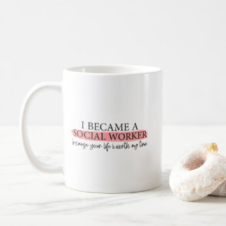 Caneca De Café citações engraçadas para Mês de Trabalho Social