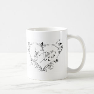 Caneca De Café Citações francesas do amor
