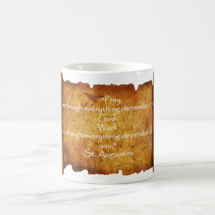 Caneca De Café Citações intemporais de St Augustine: