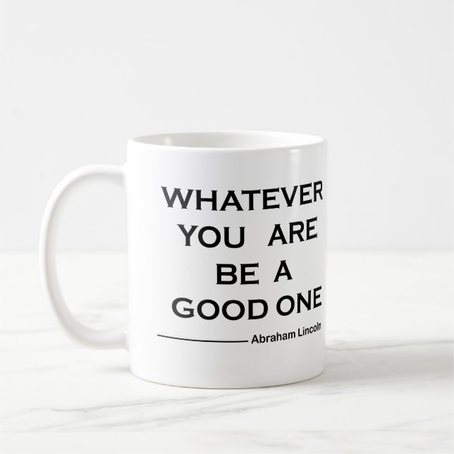 Caneca De Café Citações motivacionais de dizeres de vida positiva (Esquerda)
