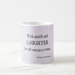 Caneca De Café Citações velhas de Shakespeare dos enrugamentos