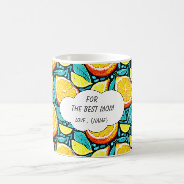 Caneca de Café Cítrico Melhor Mãe – Limão Personal (Centro)