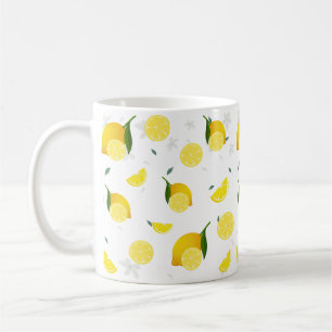 Caneca De Café Citrino tropical SUMMER Laranja limão fina
