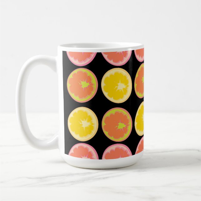 Caneca De Café Citrus Candy Lemon - Cozinha Negra Padrão (Esquerda)