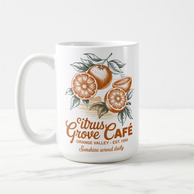Caneca De Café Citrus Grove Café (Esquerda)