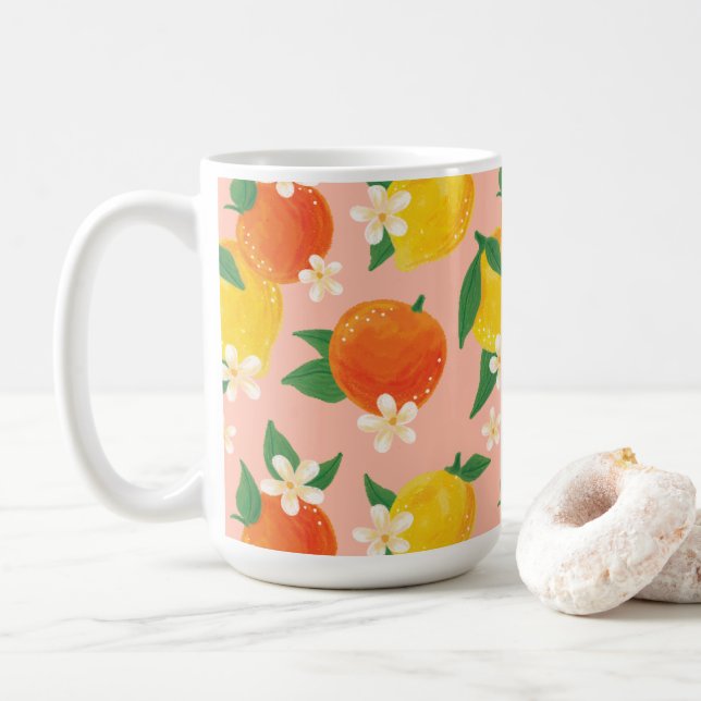 Caneca De Café Citrus Lemon Orange Tea Coffee Mug (Com Donut)