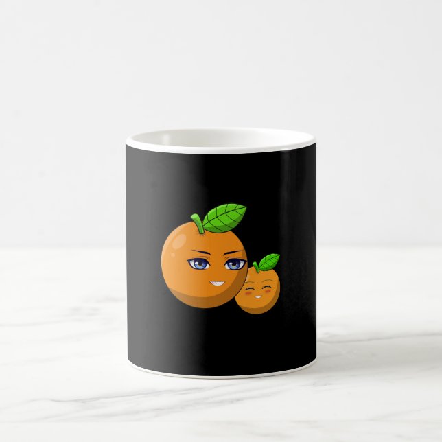 Caneca De Café Citrus Love - mãe e filho laranja amorosos (Centro)