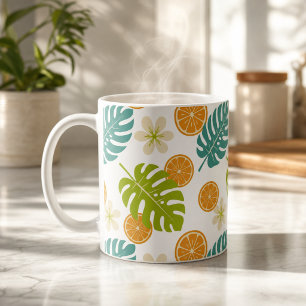 Caneca De Café Citrus Tropical