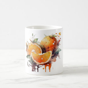 Caneca De Café Citrus Watercolor Mug