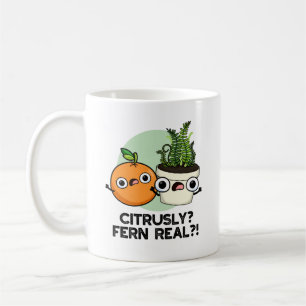 Caneca De Café Citrusly Fern Real Funny Citrus Plant