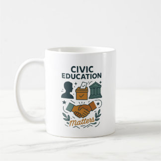 Caneca De Café Civic Education Matters 