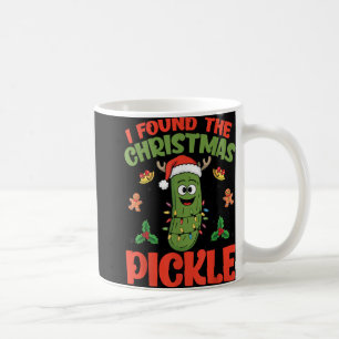 Caneca De Café Ckle Chapéu de Papai Noel Luzes de Natal Encontrei