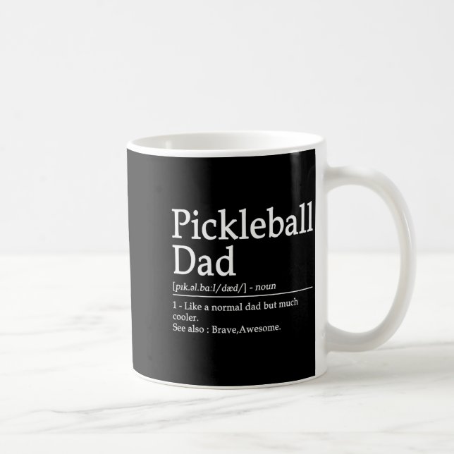Caneca De Café Ckleball Funny Ckleball Dad Quote Definition Fathe (Direita)