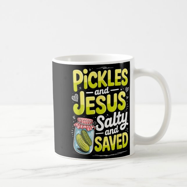 Caneca De Café Ckles And Jesus Salty And Saved  (Direita)