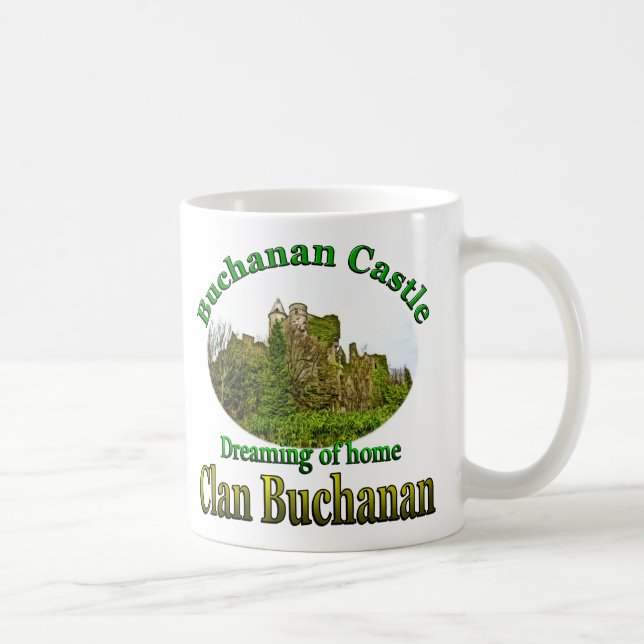 Caneca De Café Clã Buchanan Sonhando com o Lar Castelo Buchanan (Direita)