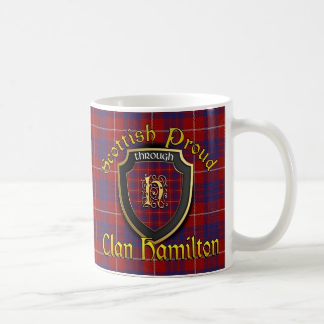 Caneca De Café Clã Hamilton Scottish Proud Cups Mugs (Direita)