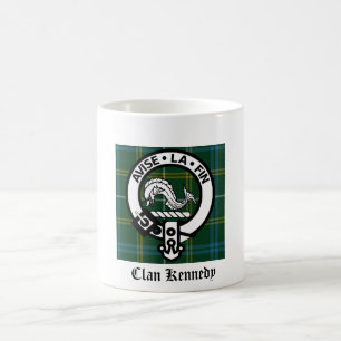 Caneca De Café Clã Kennedy Crest Tartan