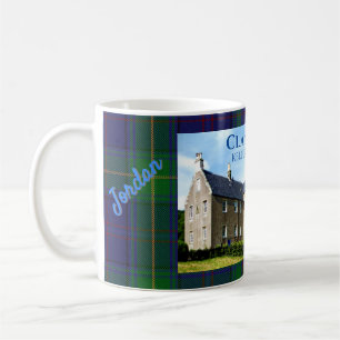 Caneca De Café Clã Personalizado Boyle's Kelburn Castelo & Tartan