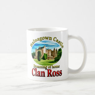 Caneca De Café Clã Ross que sonha do castelo de Balnagown