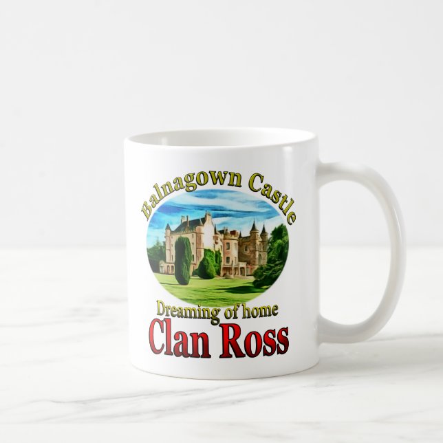 Caneca De Café Clã Ross que sonha do castelo de Balnagown (Direita)
