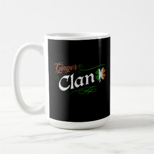 Caneca De Café Clã Ruivo Dia de São Patrício Vermelho Irlandês Vi