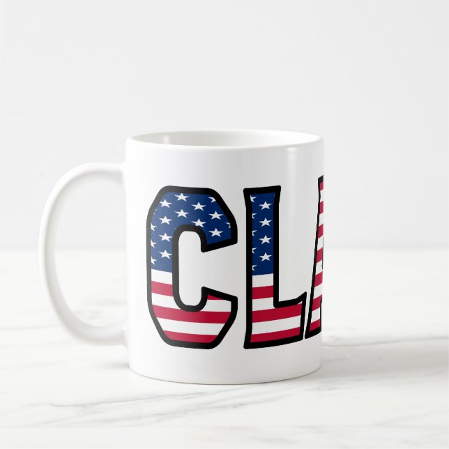 Caneca De Café Claas Name Vorname USA styled Tasse Kaffeetasse (Esquerda)