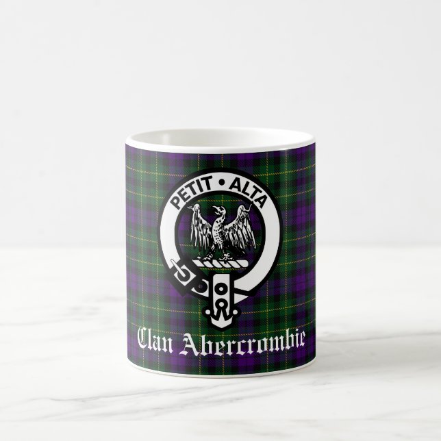 Caneca De Café Clan Abercrombie Tartan & Crest (Centro)