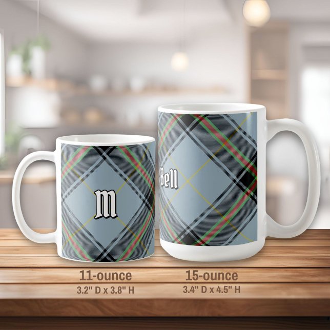 Caneca De Café Clan Bell Tartan (Criador carregado)