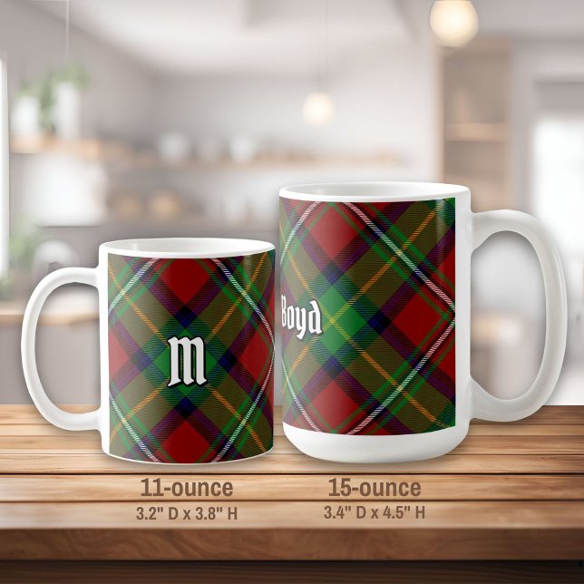 Caneca De Café Clan Boyd Tartan (Criador carregado)