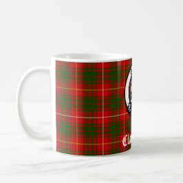 Caneca De Café Clan Bruce Crest Crachá e Tartan