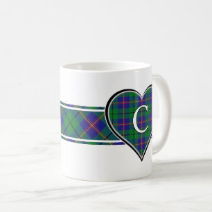 Caneca De Café Clan Carmichael Tartan Heart