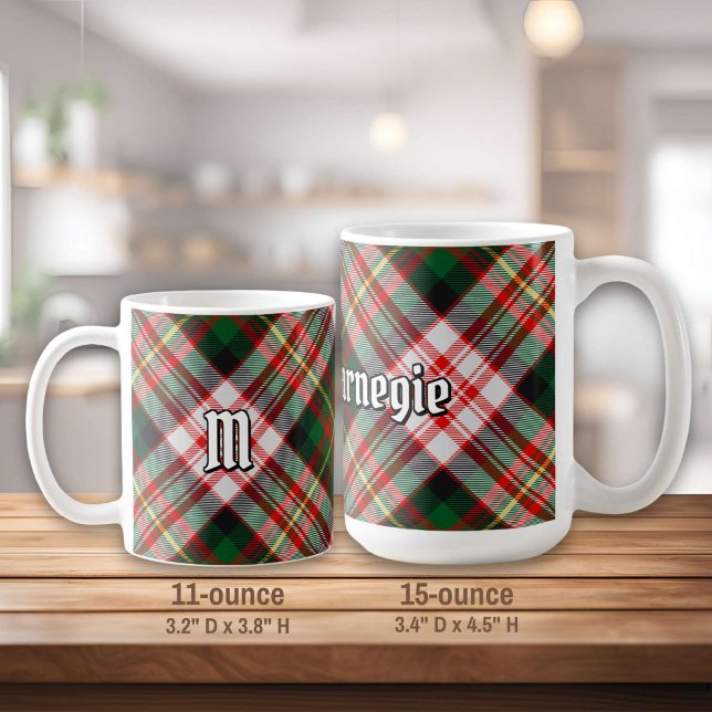 Caneca De Café Clan Carnegie Dress Tartan (Criador carregado)