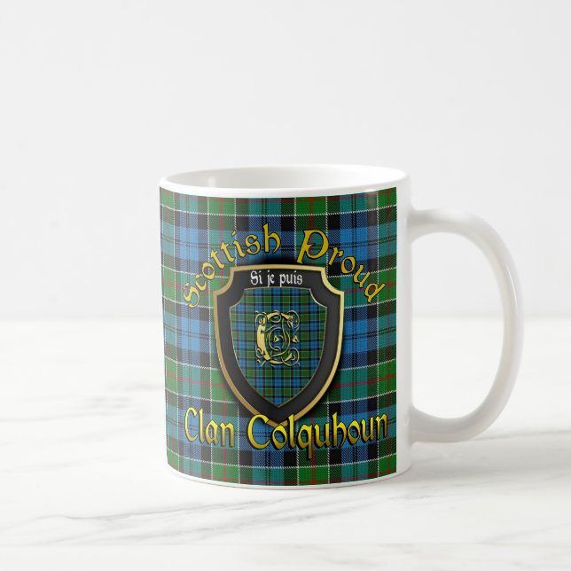 Caneca De Café Clan Colquhoun Scottish Proud Cups Mugs (Direita)
