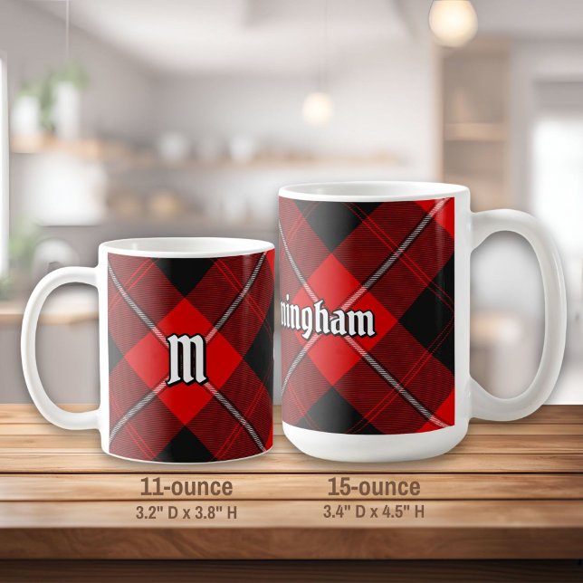 Caneca De Café Clan Cunningham Tartan (Criador carregado)