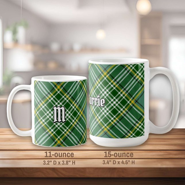 Caneca De Café Clan Currie Tartan (Criador carregado)