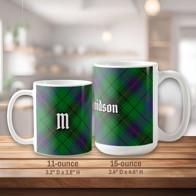 Caneca De Café Clan Davidson Tartan (Criador carregado)